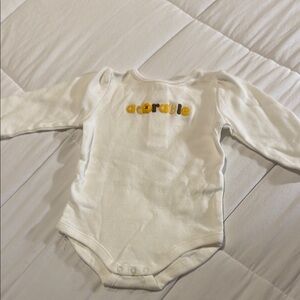 Adorable White Baby Onesie